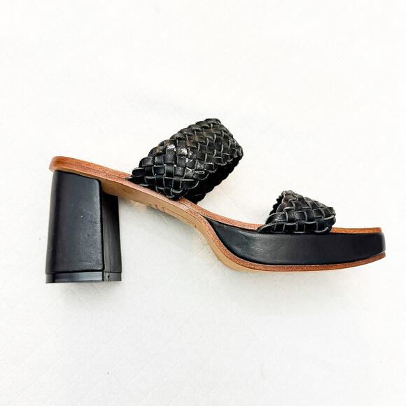 Either / OR Woven Strapped Sandals Block Heel Open Toe Size 7 NWOB - Picture 6 of 6